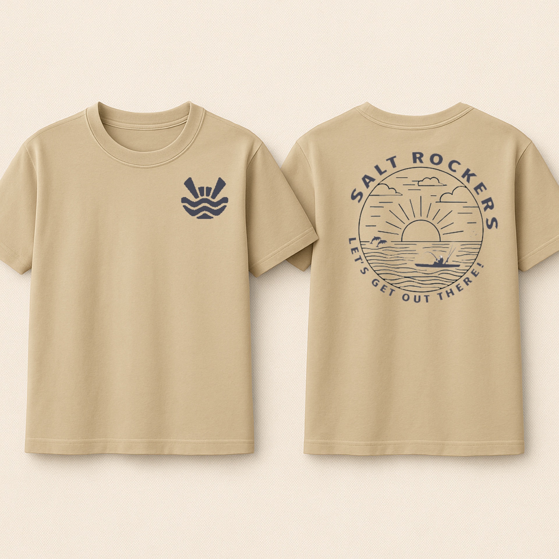 Ocean Adventure Tee, front and back views