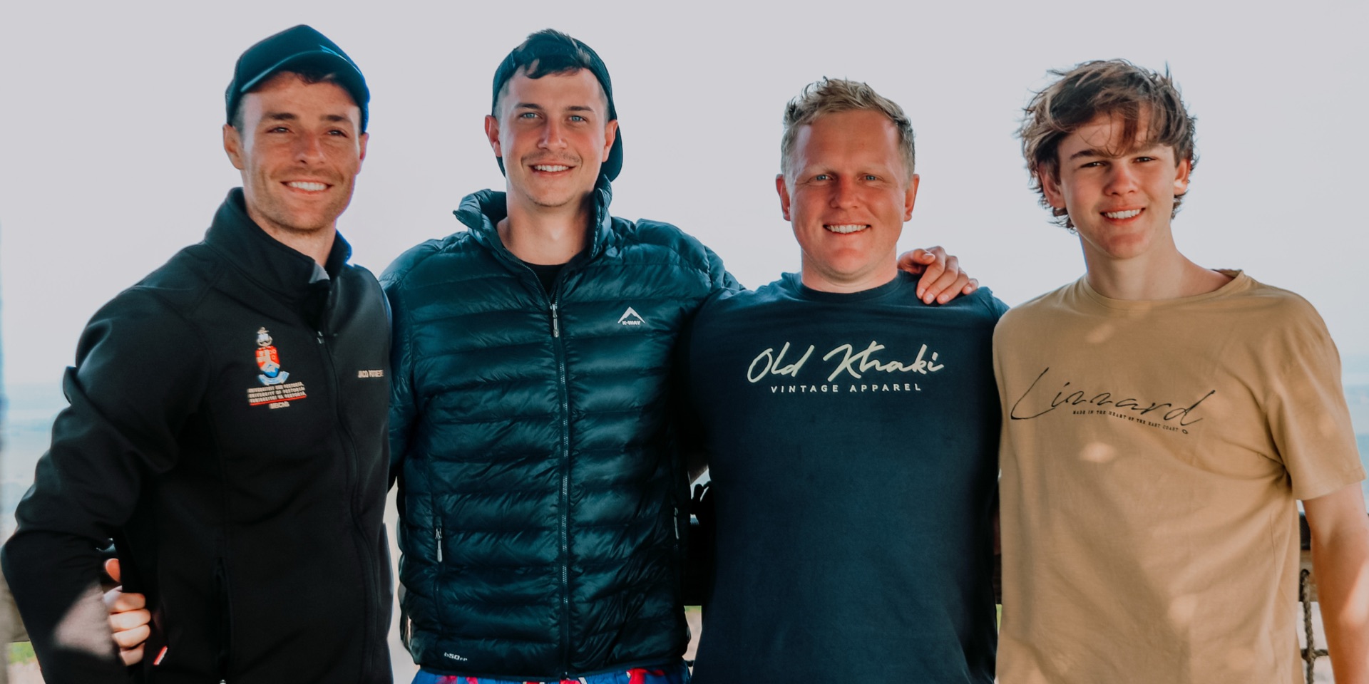 The Salt Rockers crew on the beach